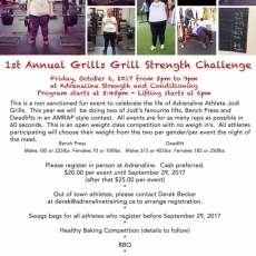 1st Annual Grills Grill Strength Challenge