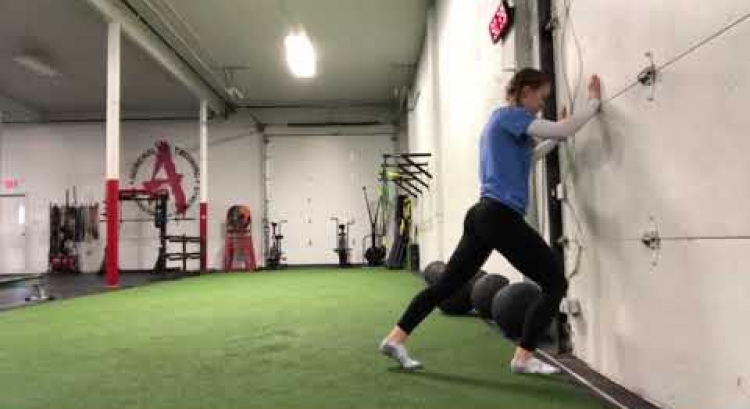 Knee to Wall Lunge